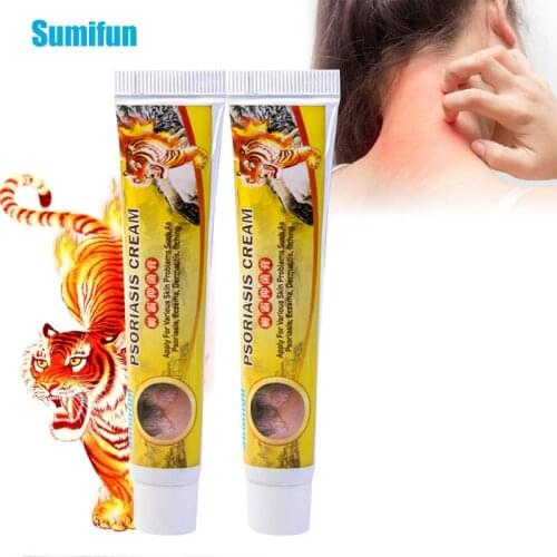 Sumifun 1Pcs Herbal Psoriasis Cream Bacteriostasis Eczema Dermatitis Anti-inflammatory Pruritus Antipruritic Eczematoid Ointment