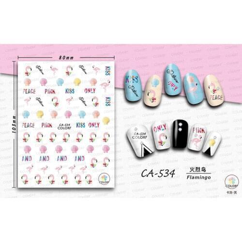 10PCS CA534-568 Animal flowers nail art sticker