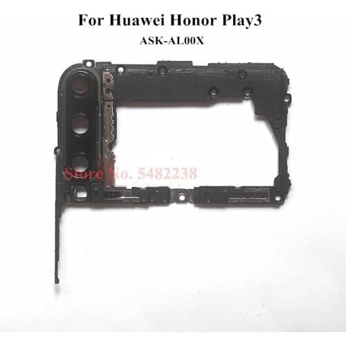 100% Original Motherboard Cover For Huawei Honor Play3 Play 3 ASK-AL00X Main board Cover With Back Camera Glass Lens Replacement