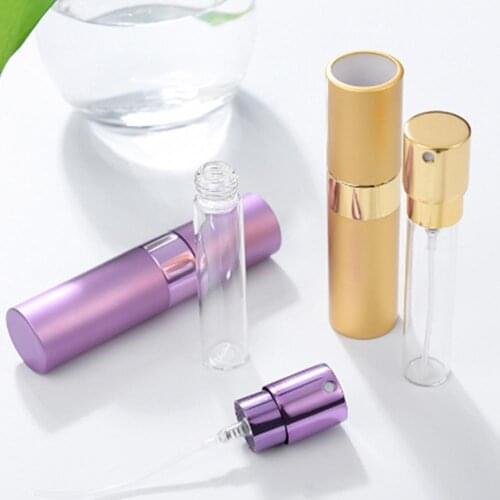 15ml Portable Perfume Bottle Refillable Empty Refillable Spray Bottle Aluminum Perfume Cosmetic Scent Pump Atomiser