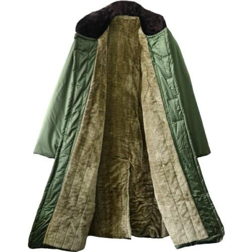 2021 Wind Resistance Rain Proof Women Winter Thick Warm Windbreaker Outdoor Plus Size Long Men Overcoat Army Green Cotton Wear