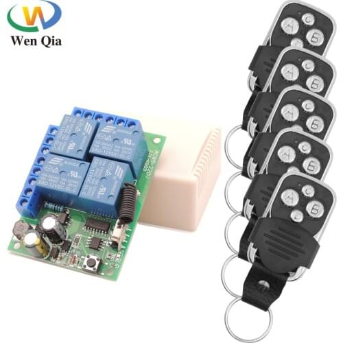 433Mhz Wireless Remote Control Smart Switch AC 110V 220V 10A Receiver Module RF Waterproof Transmitter For Light Lamp Motor DIY