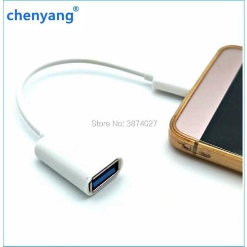 CT2 Type-C OTG Adapter to USB2.0 Data Cable 10 cm for MacBook Extended U Disk Mouse -White