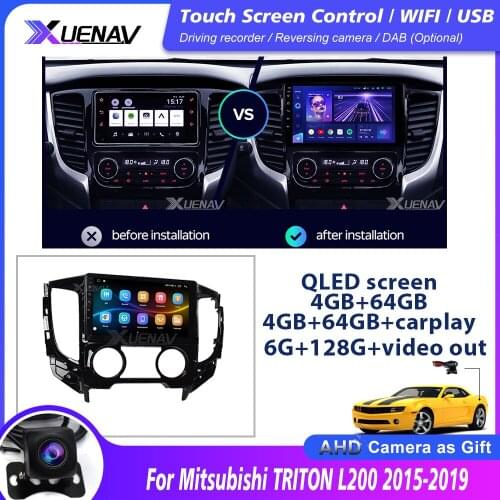 Car radio player For Mitsubishi L200 2015 2016 2017 2018 2019 Car Radio Multimedia Video Player Navigation GPS Android 2din dvd
