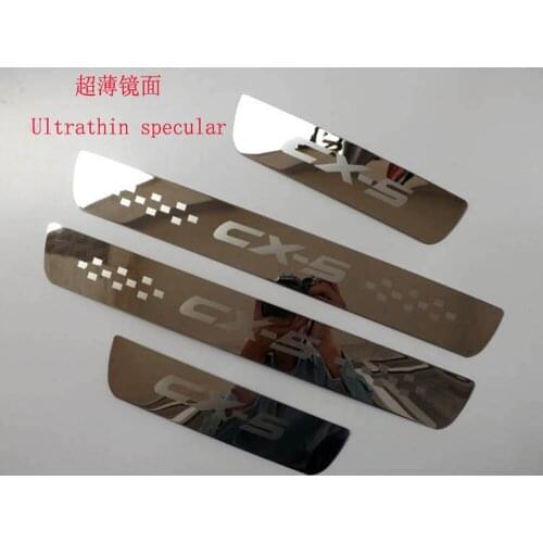 The free shipping of stainless steel pedal door Welcome sill auto accessories sill 4 CX5 pcs / set for MAZDA 2012 2013 2014 2015