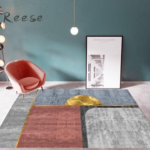 Carpets Large Rugs For Living Room Modern Abstract Younth Ins Style Geometric Decoration Soft Mat For Study Parlor Antifouling