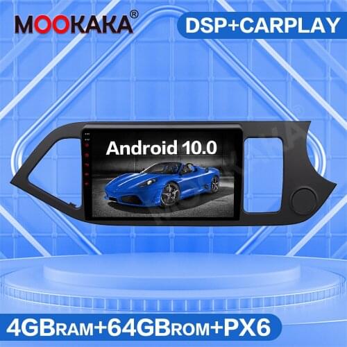 For KIA PICANTO MORNING 2012 2013 2014 2015 Android 10.0 4G SIM LTE Car Multimedia Player GPS Navigation Auto Radio Stereo Unit