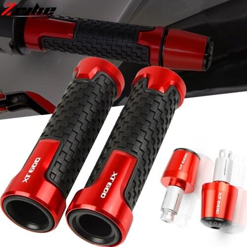 For Yamaha XT600 XT600E XT600Z XT600ZE TENERE Motorcycle 7/8"22mm Handlebar Grips Hand Bar Ends Handle Cap Plugs XT 600 E Z ZE
