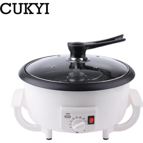 Electric Coffee beans roaster machine roasting Dried peanut non-stick coating baking tool household Grain drying 110V 220V EU US