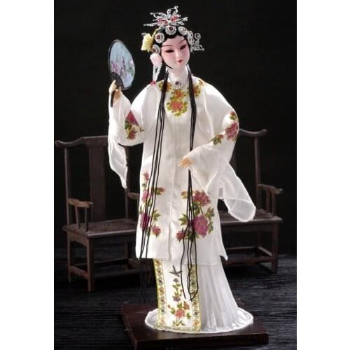 Exuqisite Oriental Chinese Classical Broider Doll Beautiful Chinese Girl Statue-Du Li niang