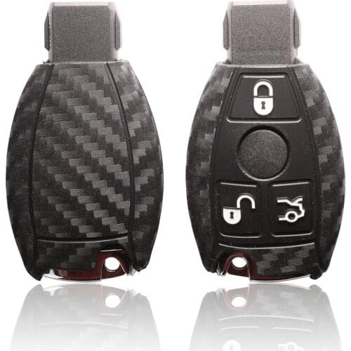 Kutery 10pcs 3 Buttons Remote Car Key Case Silicone Protect Shell For Mercedes Benz CLS CLA GL R SLK AMG A B C S Class