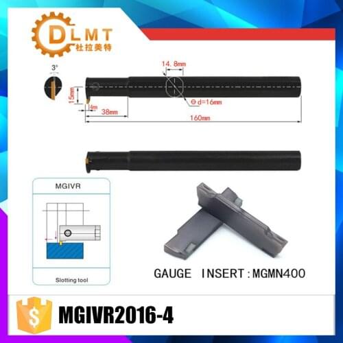 MGIVR2016-4 Intermal Parting and Grooving Turning Tool Holder For MGMN400 Insert Right Hand Bars MGMN 400