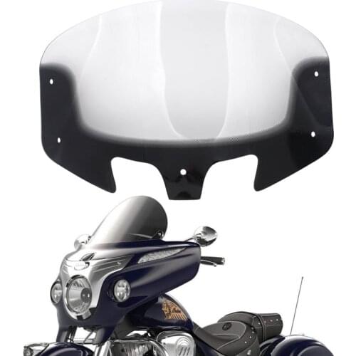 Motorcycle 12" Windshield for Indian Chieftain & Roadmaster Models 14-18