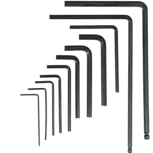 Muslady 11pcs Guitar Wrenches Guitar Inner Hexagon Wrench Set with 4&5mm Lengthened Ball-end Hex Key Wrench Alan Wrenches