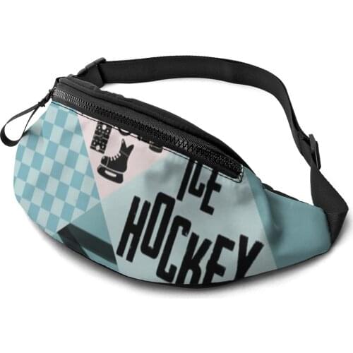 Hockey Waist Bag Jogging Fisherman Waist Pack Polyester Print Bag