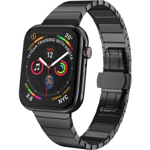 For Apple Watch Band Stainless Steel Watch Strap 40mm 44mm Butterfly Bracelet for Series 1 2 3 4 5 6 Watches Band 42mm 38mm