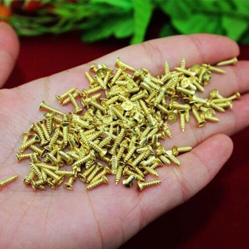 Self-tapping Screws,Phillips Screw,Matching Nails,Yellow Color,2.5*12mm,50Pcs
