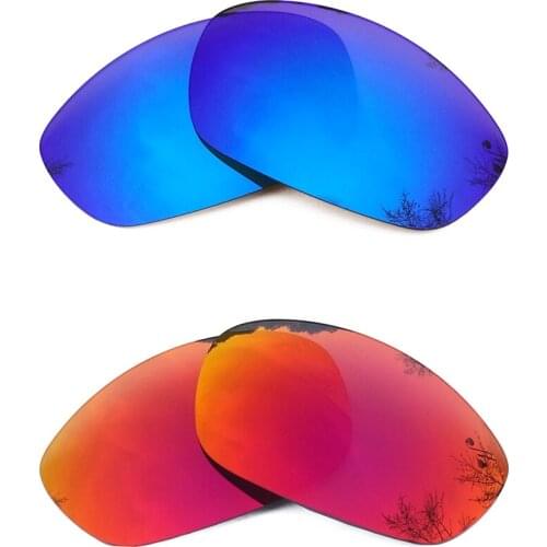 Ice Blue Mirrored & Orange Red Mirrored Polarized Replacement Lenses for X Metal XX Frame 100% UVA & UVB