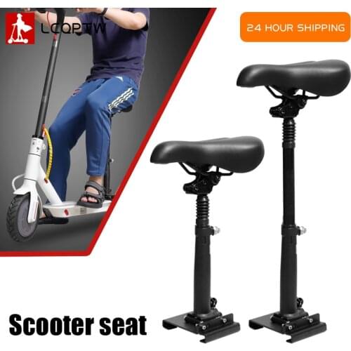 Universal Foldable Adjustable Electric Scooter Seat Saddle For 8.5inch E Scooter For Xiaomi M365 Scooter Retractable black Seat