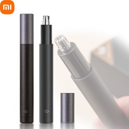 Xiaomi Mini Electric Nose Hair Trimmer Portable Waterproof Smart Control Hair Shaver Minimalist Design Removable Rotating Cutter