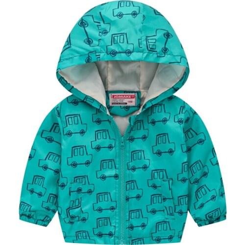 ZWF190 Spring Boys & Girls Clothing Toddler Jackets Hooded Kids Coats Jacket for Boy Tops Fall Girl Clothes Windbreak Coat