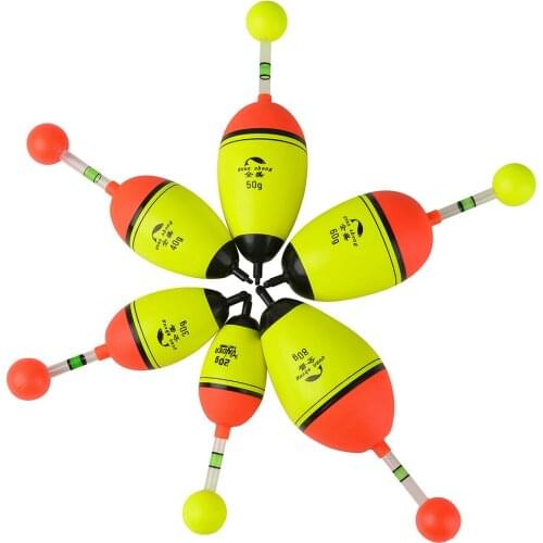 1pc Big Round Head Eye-catching Buoyancy 20g-150g Foam Fishing Float Floating EVA Elastic Boya Rock Fishing Bobber Float Tackle