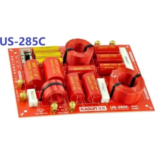 2PCS Kasun US-285C Two Way High Quality Speaker Audio Crossover Intersect Frequency Point 2850Hz