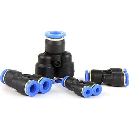 100pcs 50pcs PY Pneumatic Fittings Set Air Fitting Y 3-way For 4mm 6mm 8mm 10mm 12mm Tube Quick Push In Pneumatic Connectors