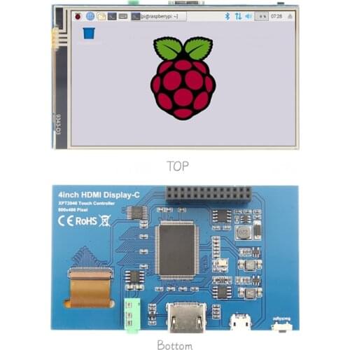 4 inch LCD HDMI Touch Screen Display TFT LCD Panel Module 800*480 for Banana Pi Raspberry Pi 2 Raspberry Pi 3 Model B / B