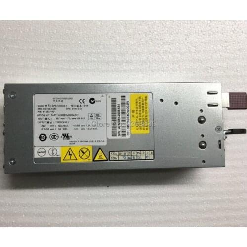 433634-B21 419613-001 412837-001 DPS-1200GB A Server Power Supply For DL380 G5 DL385 G2 DC 1200W tested working