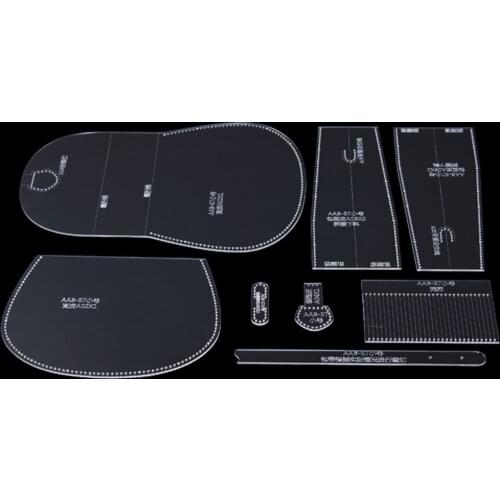 8pcs acrylic leather templates pattern stencils for women shoulder bag to sew