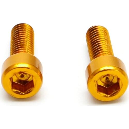 1 Pair Bike Water Bottle Cage Bolts M5 Aluminium Alloy Hex Socket Tapping Screws