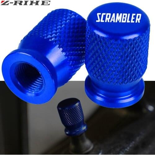 For Ducati Scrambler 400 800 All Years Universal Motorcycle Aluminum Accessories Wheel Tire Valve Stem Caps CNC Airtight Covers