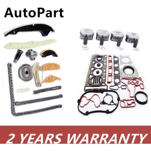 EA888 2.0TFSI Engine Piston Pin 23mm Chain Tensioner Guide Hasket Seal Set For VW Jetta Audi A4 Q5 Skoda 06H107065DD 06H103383AD