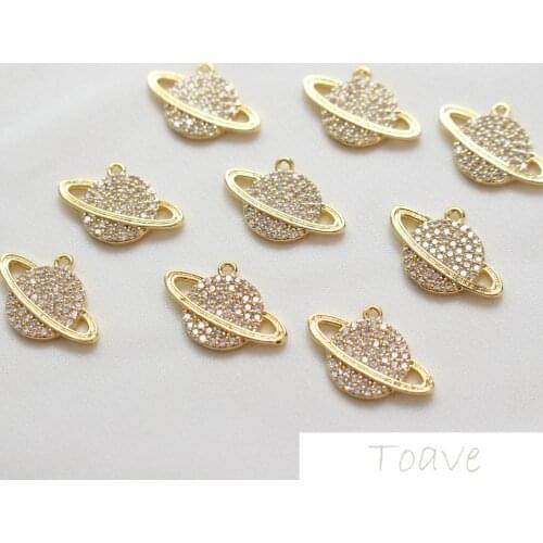 Copper-plated 18K gold-copper zircon-inlaid Star Pendant DIY Earrings Necklace Bracelet material accessories