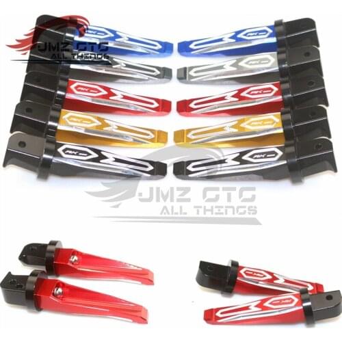 Motorcycle CNC Aluminum foot pegs dirt bike passenger rear foot pegs For KYMCO AK550 ak 550 2017-208