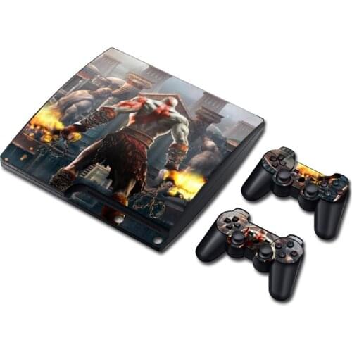 Game God of War Skin Sticker Decal for PS3 Slim PlayStation 3 Console and Controllers For PS3 Skins Sticker Vinyl