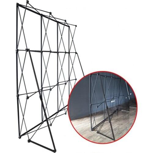 2.3MX2.3M Portable Wedding Flower Wall Stand Black Folded Pipe Wrought Iron Background Frame For Event Party Decoration Supplies