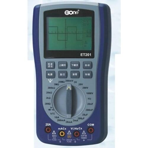 ET201 handheld storage depending on the wave form, the oscilloscope multimeter , most versatile intelligent multimeter