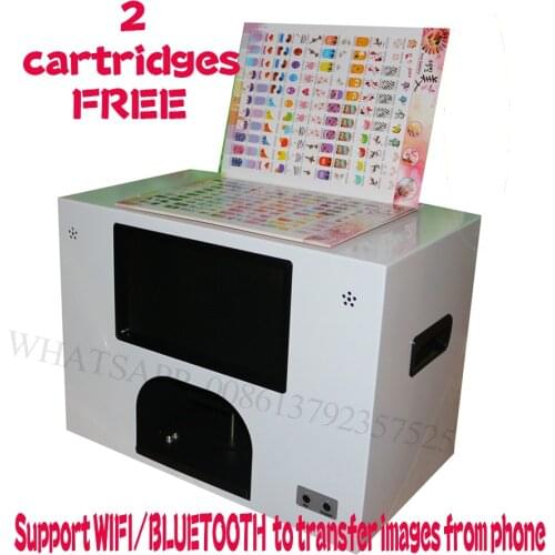 2 ink free 2020 touch screen nail and flower printing machine 5 nails painting wifi and bluetooth nail printer 3 years warranty
