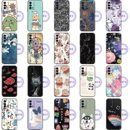 Back Cover Frosted Phone Case For OPPO Realme X7 Pro Ultra Cover Anti-dust Cartoon Shockproof