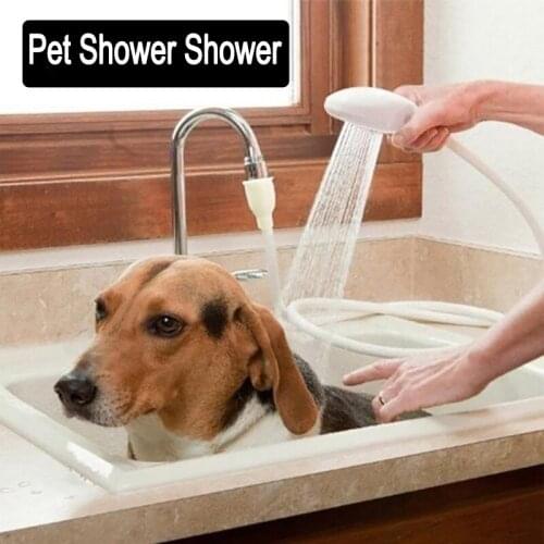 Pet Shower Sprayer Slip On Hose Portable Shower Head Dog Sprayer for Tub Faucet Portable Sprayer