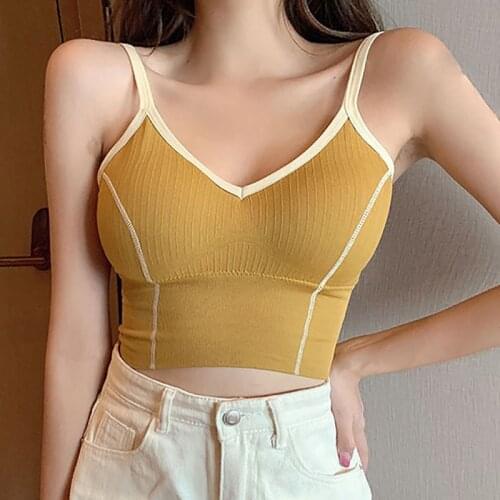 Sexy Women Bras Padded Bra Womens Crop Tops Ladys Seamless Push Up Top Vest lingerie U-shaped Back Underwear