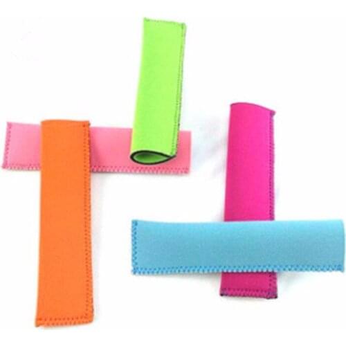 Discount! Ready in Stock DHL 200pcs/lot New Neoprene Popsicle Holders Pop Ice Sleeves Party Drink Pop Freezer 19 color