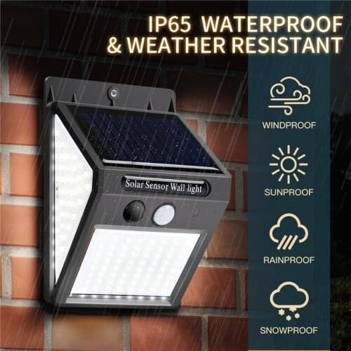 Solar Led Light Outdoor Wall Lamp with Motion Sensor Solar Powered Sunlight Spotlights for Garden Decor Solar Outdoor Lights