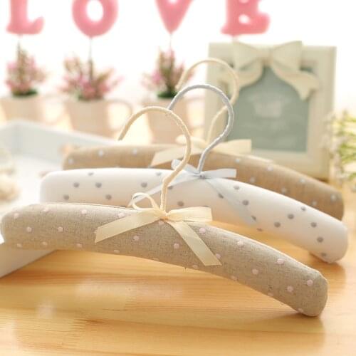 5pcs/lot 26cm childrens cloth hanger sponge baby hanger store household cloth clothes rack