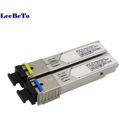 1.25Gb/s SC 3-20KM SFP Module Mini GBIC Gigabit BIDI Fiber Optic Transceiver Single Fiber SM 1310nm/1550nm