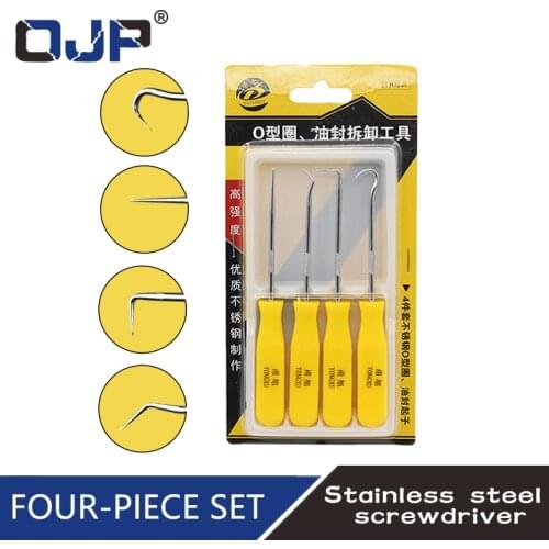 4Pcs/Set Durable Car Hook Oil Seal O-Ring Seal Remover Pick Set Craft Hand Tools Oil Seal Remover Tool Universal Gasket Puller