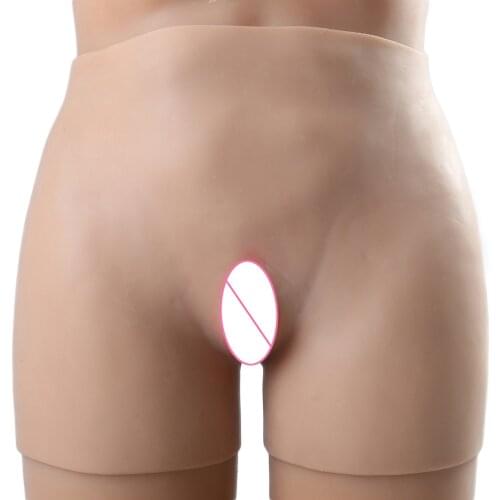 53-100cm Reusable Vagina Panty Transgender Silicone Underwear Pants Shaper Men Bodysuit Sexy Dress Fits Waist 1200g Body Shaper