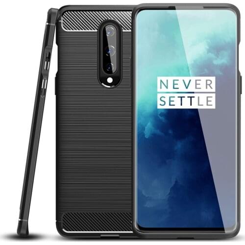 One plus 8 Carbon Fiber Case For Oneplus 8 Cover TPU Drawing Material Phone Case For 1+8 360 Full Protective Fundas
